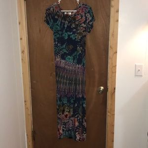 Ankle length tye dye dress